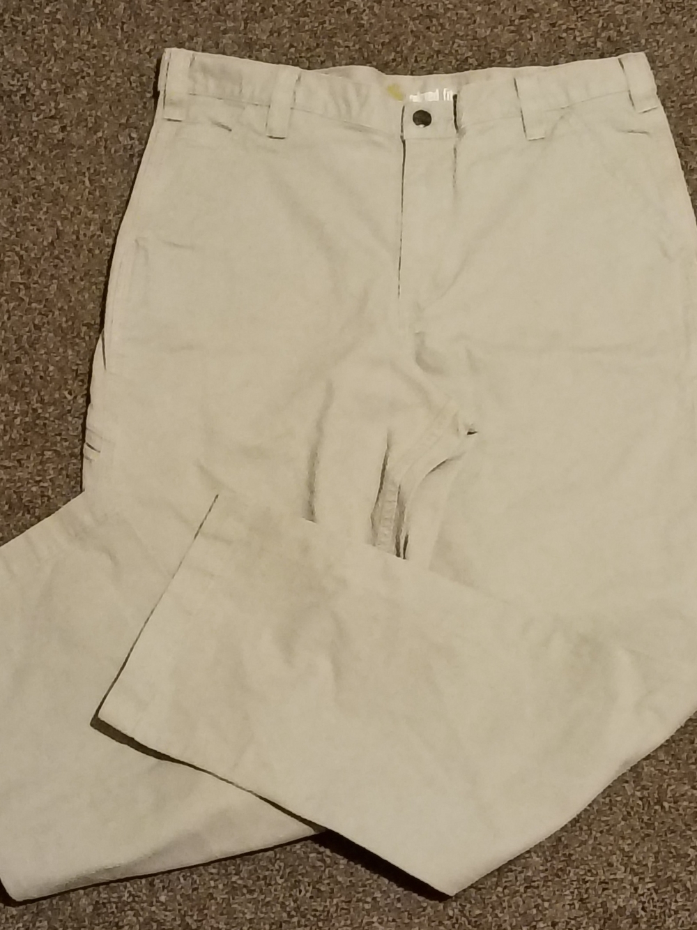 Carhartt Beige Relaxed Fit Workwear Pocket Pants 36x30